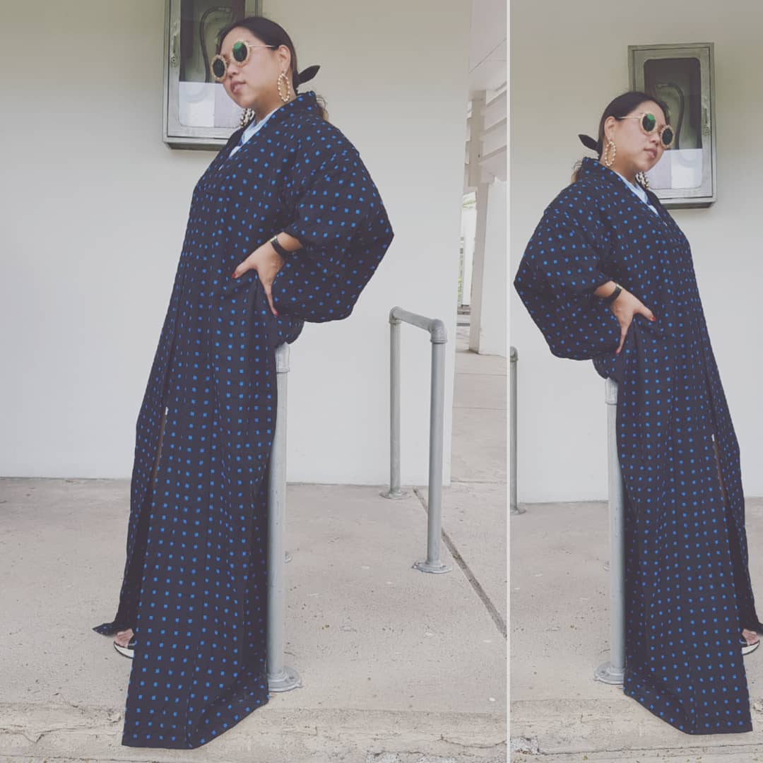 Customer wearing Sumo Vintage